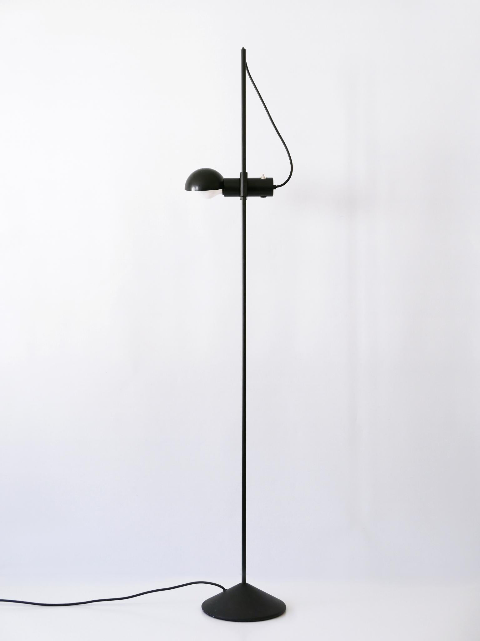 Rare Floor Lamp or Reading Light by Barbieri e Marianelli for Tronconi 1970s For Sale 9