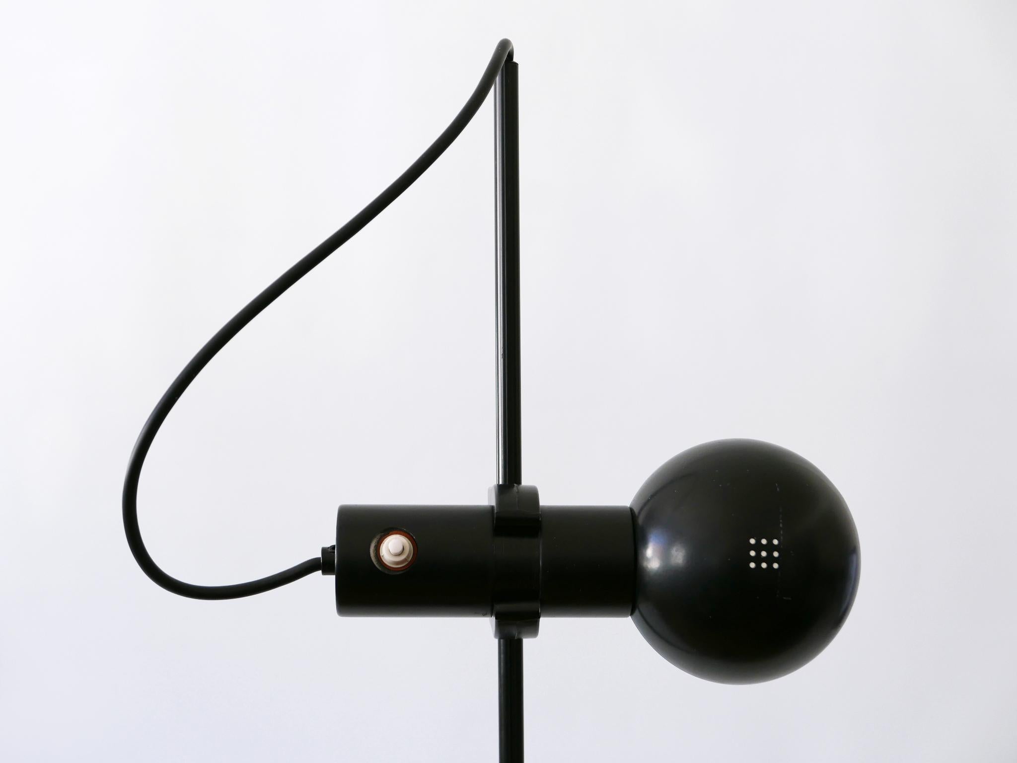 Mid-Century Modern Rare Floor Lamp or Reading Light by Barbieri e Marianelli for Tronconi 1970s For Sale