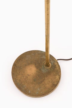 Rare Floor Lamps in Brass and Opaline Glass, 1950s