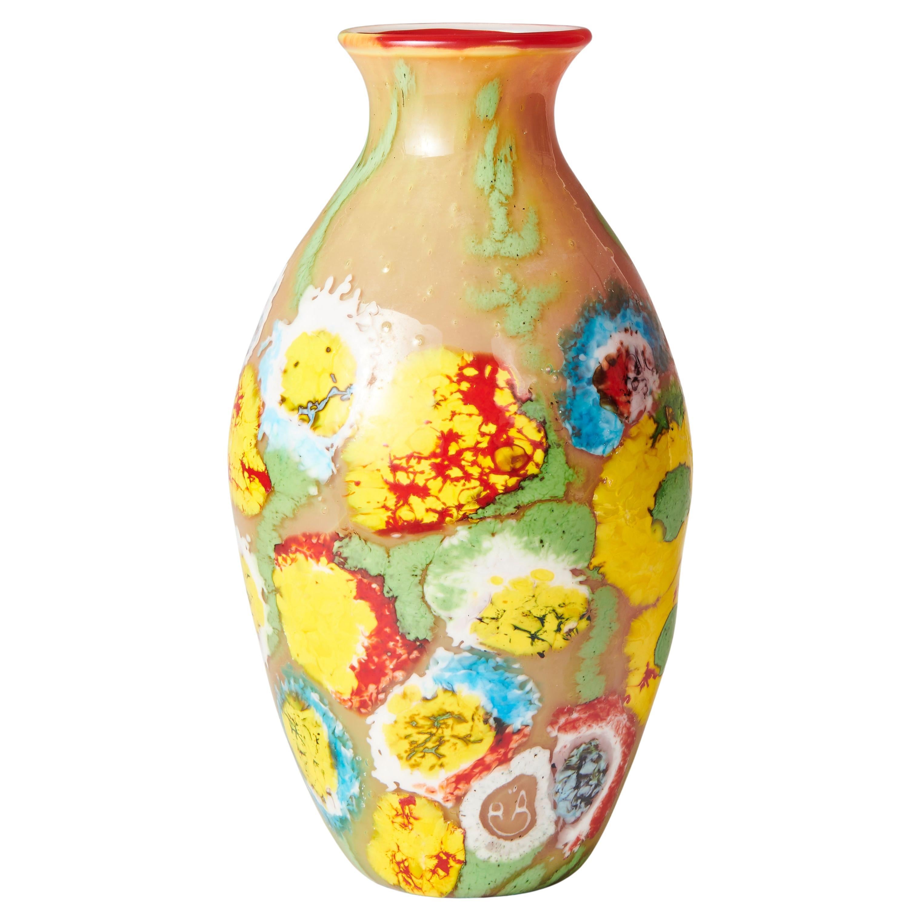 Seltene "Floreali-Vase von Ercole Barovier Vetreria Artistica Barovier. 1924