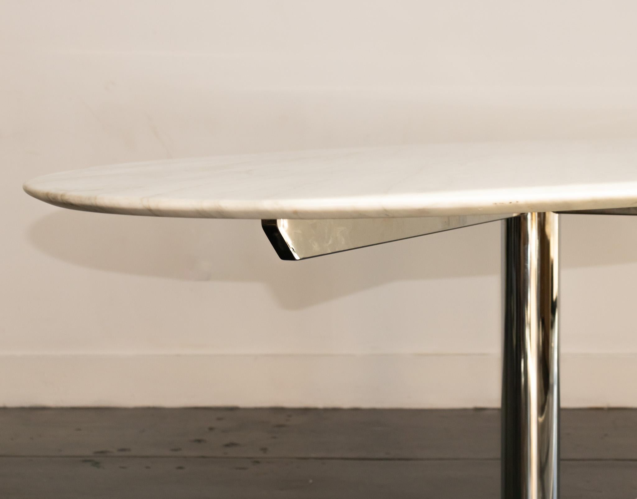 Milieu du XXe siècle Rare table de salle à manger Florence Knoll pour Roche Bobois, France, années 1960 en vente