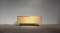 Rare Florence Knoll Model 116 Sideboard in Seagrass– Mid-Century Modern Credenza