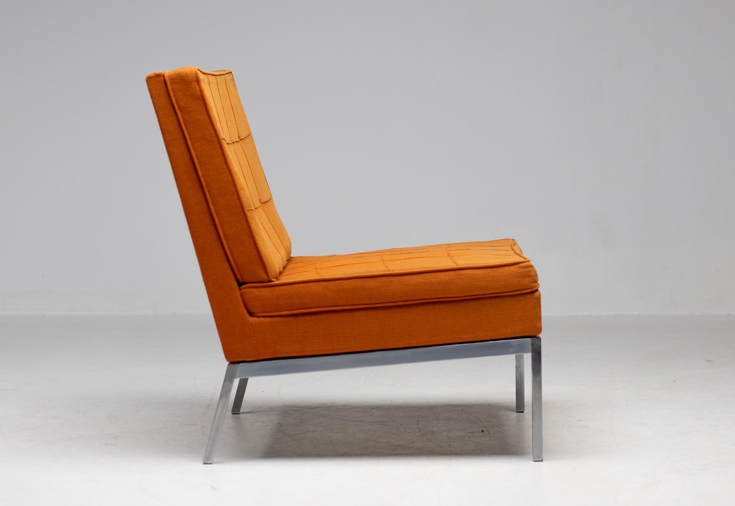 Rare Florence Knoll Model 65 Slipper Lounge Chair, 1956 For Sale 3