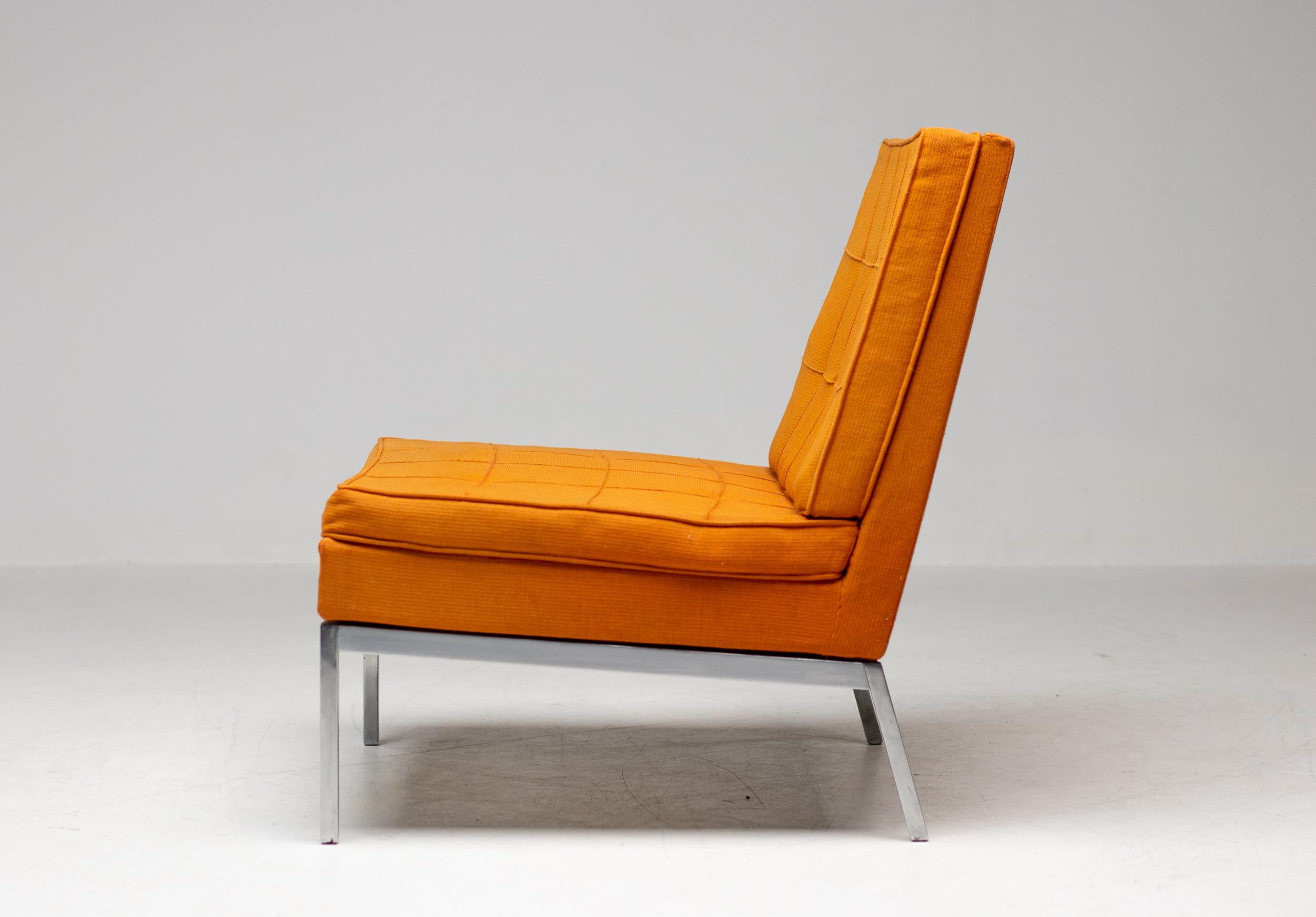 American Rare Florence Knoll Model 65 Slipper Lounge Chair, 1956 For Sale