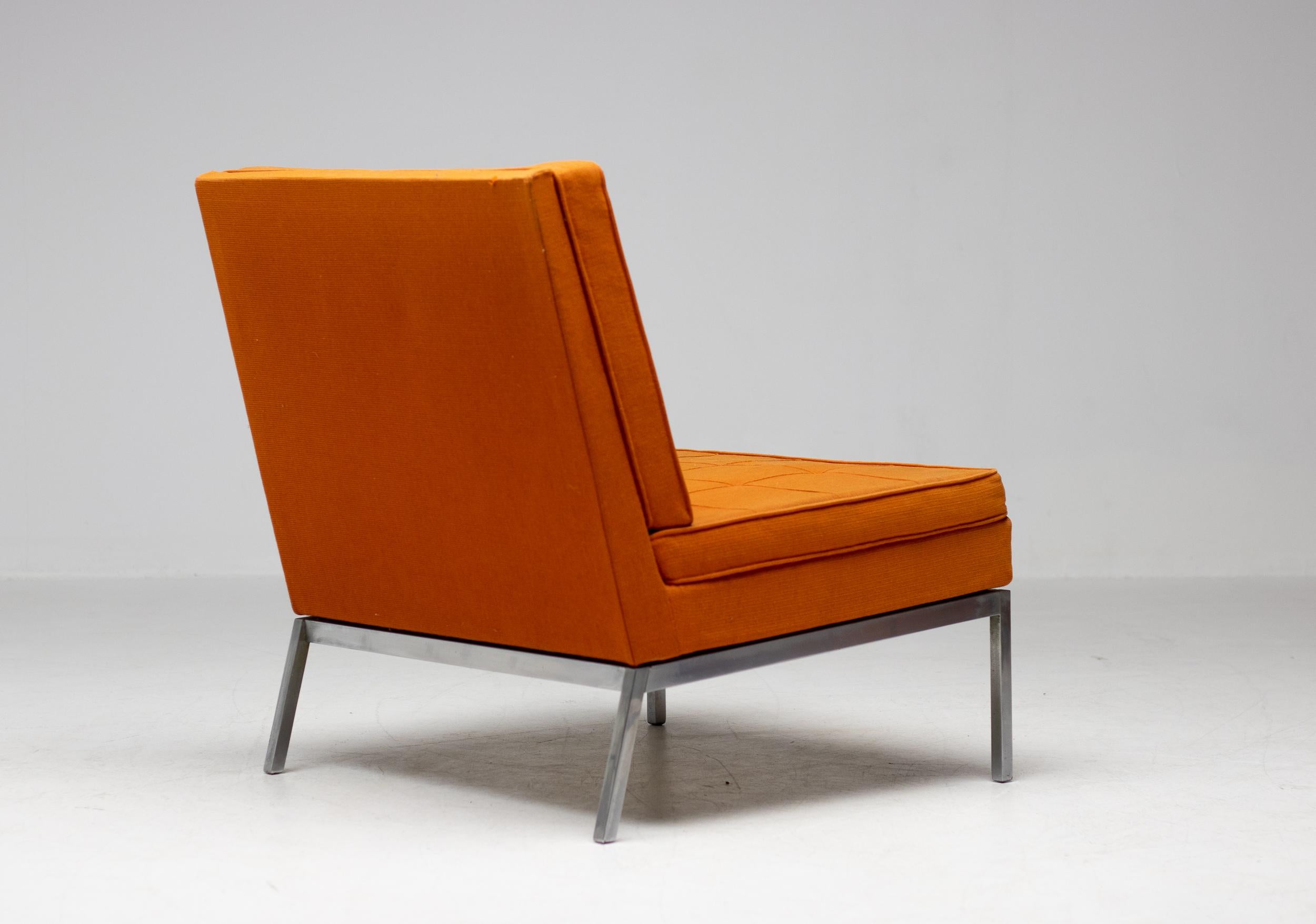 Rare Florence Knoll Model 65 Slipper Lounge Chair, 1956 For Sale 2