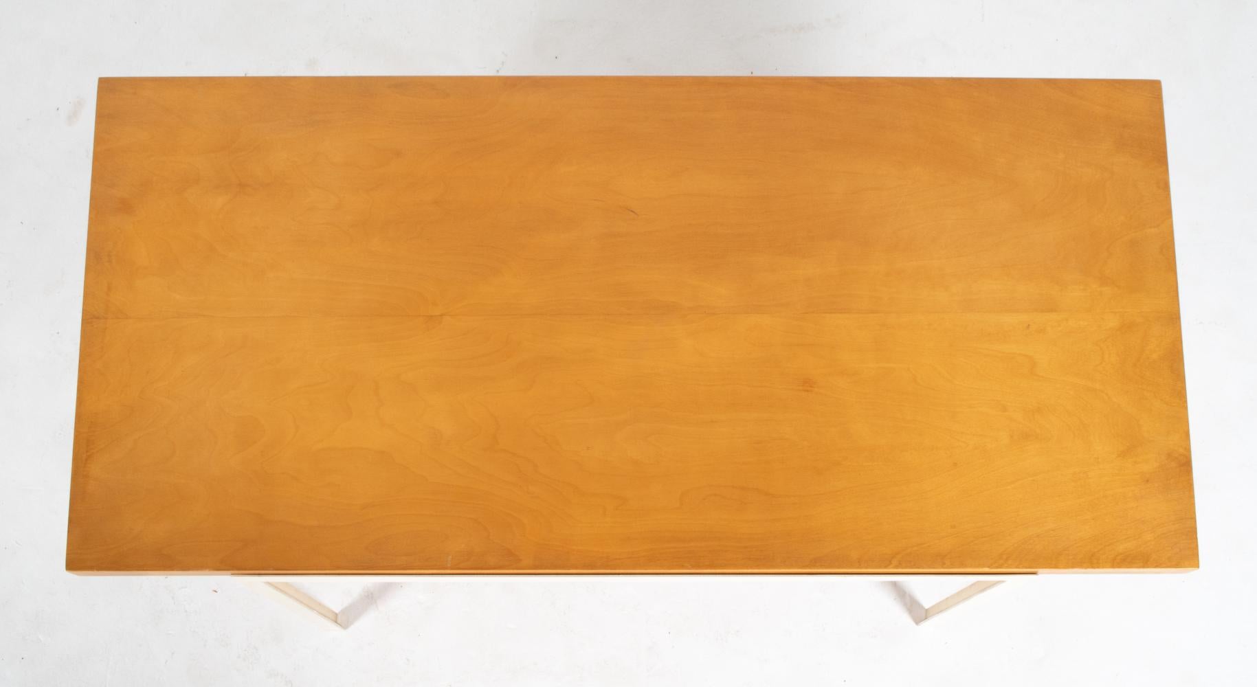 Rare Florence Knoll T-Angle Coffee Table in Birch; Knoll International c. 1960's For Sale 4