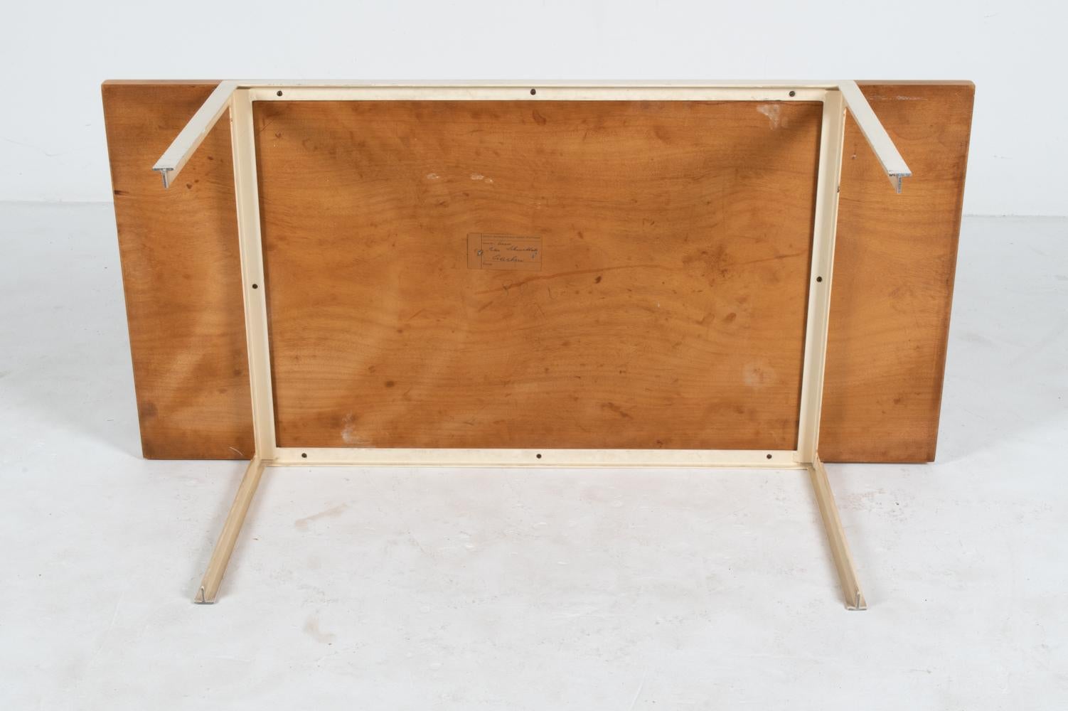 Rare Florence Knoll T-Angle Coffee Table in Birch; Knoll International c. 1960's For Sale 9