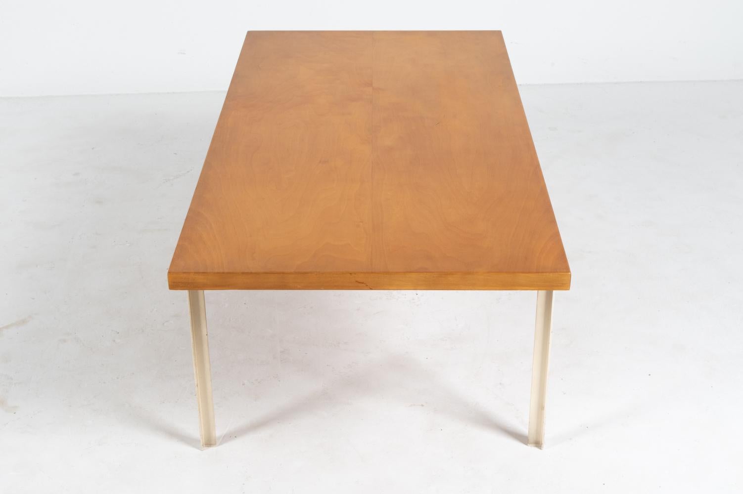 Rare Florence Knoll T-Angle Coffee Table in Birch; Knoll International c. 1960's For Sale 1
