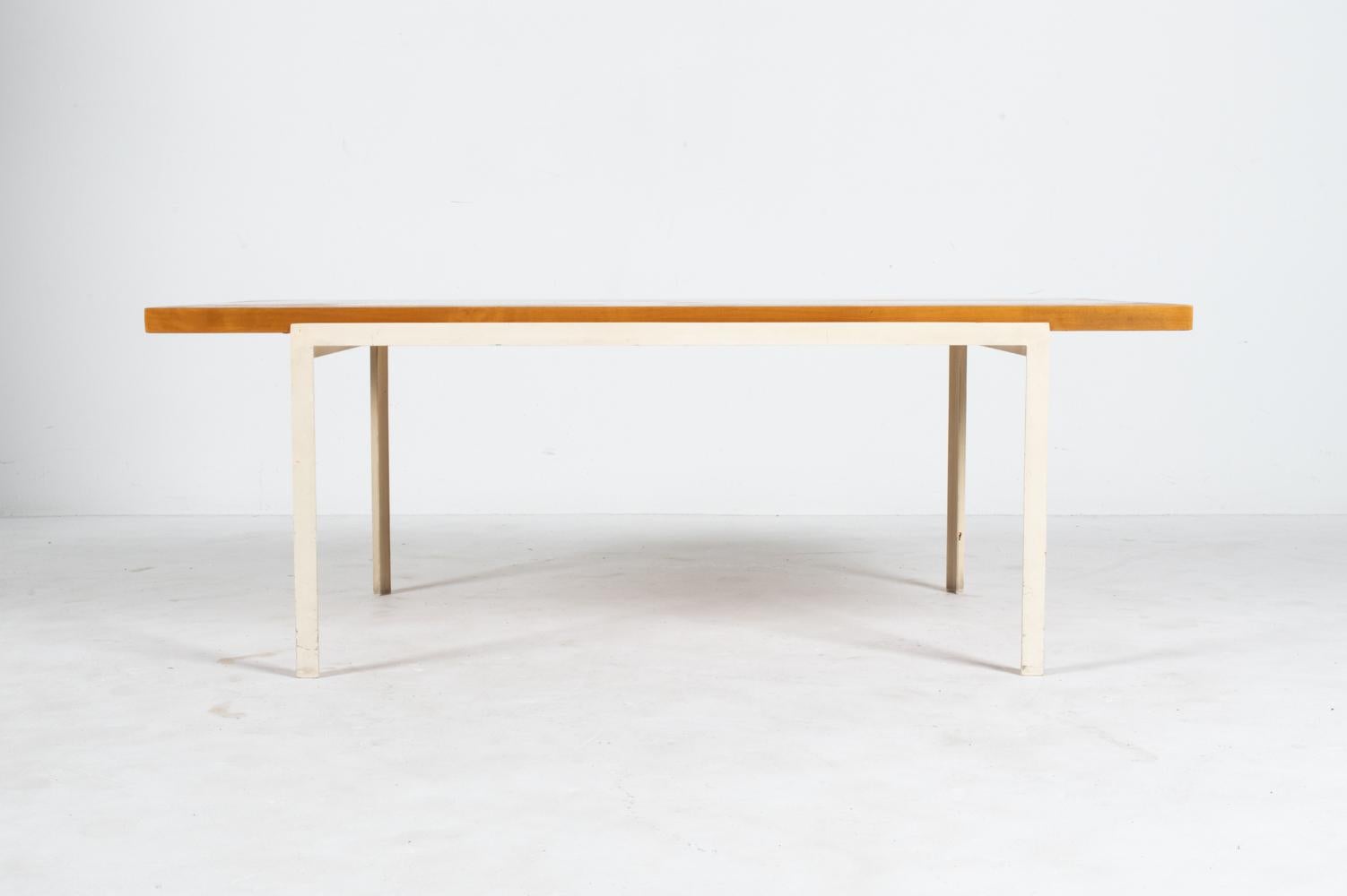 Rare Florence Knoll T-Angle Coffee Table in Birch; Knoll International c. 1960's For Sale 3