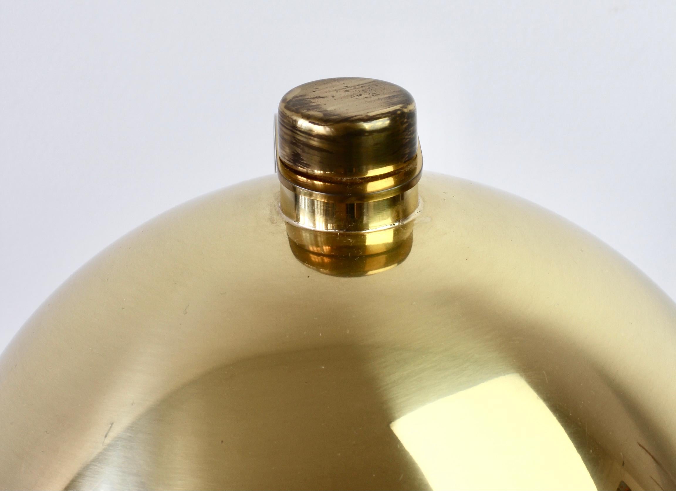 Rare Florian Schulz Mid-Century Vintage Modernist Brass Adjustable Table Lamp For Sale 7