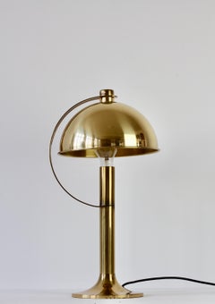 Verstellbare Vintage-Tischlampe aus Messing von Florian Schulz, Mid-Century Modernist, rar