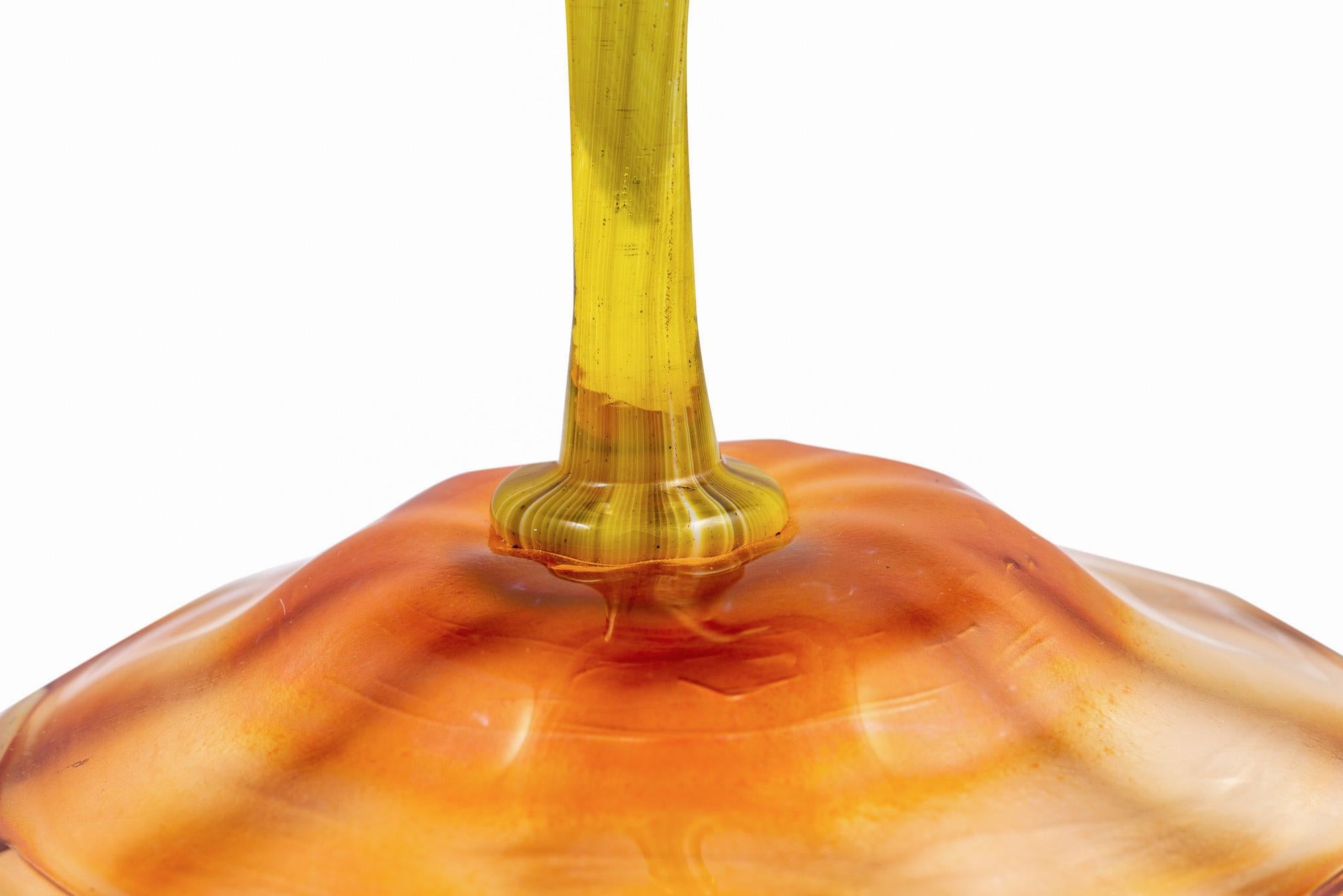 Rare Floriform Vase Louis Comfort Tiffany Studios New York, 1903, Signed For Sale 3