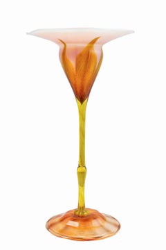 Rare Floriform Vase Louis Comfort Tiffany Studios New York, 1903, Signed