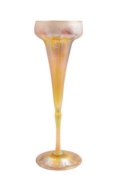 Rare Floriform Vase Louis Comfort Tiffany, Tiffany Studios, New York 1896 Signed