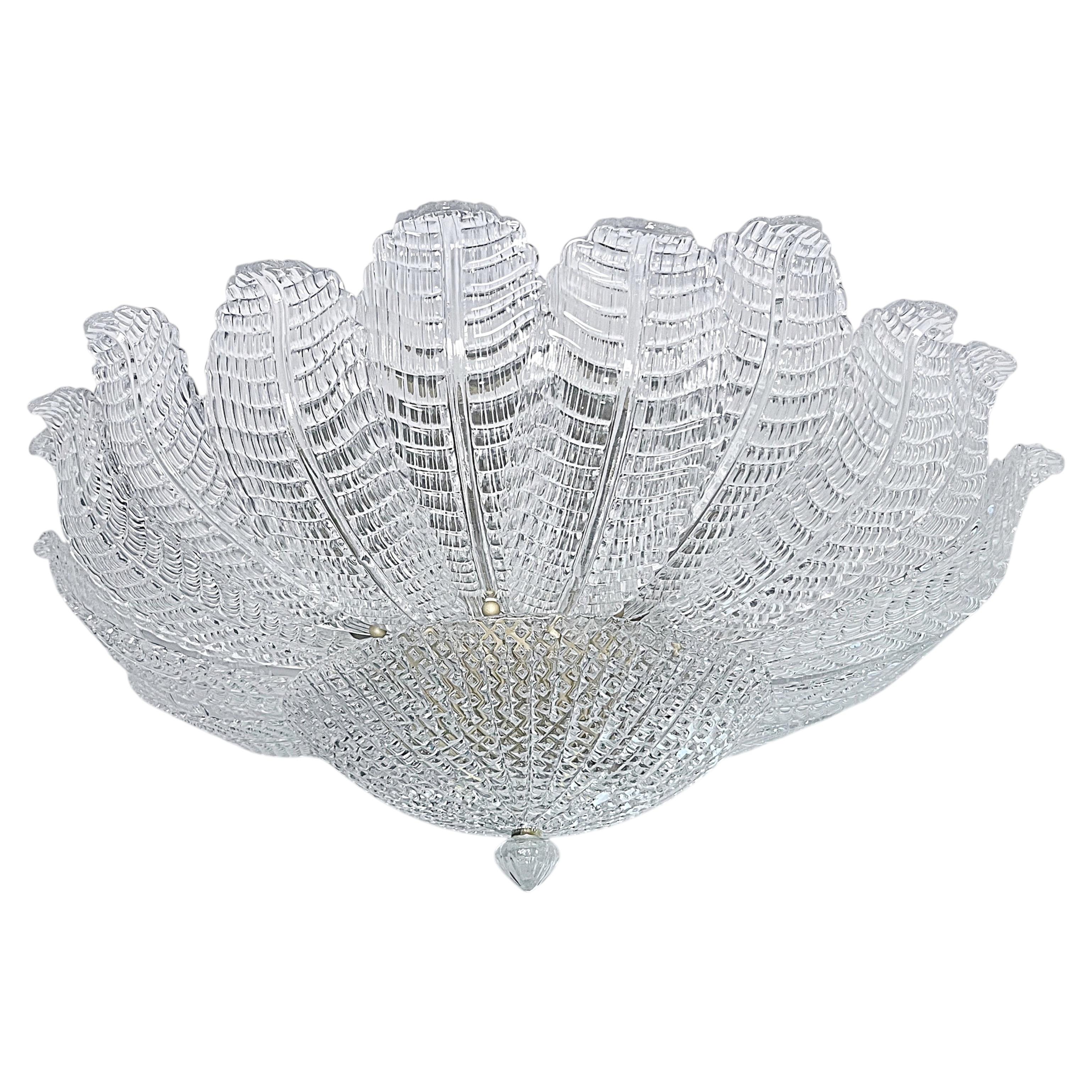 Rare Flower Ceiling Lamp - Murano Art Glass