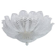 Rare plafonnier à fleurs - Verre d'art de Murano