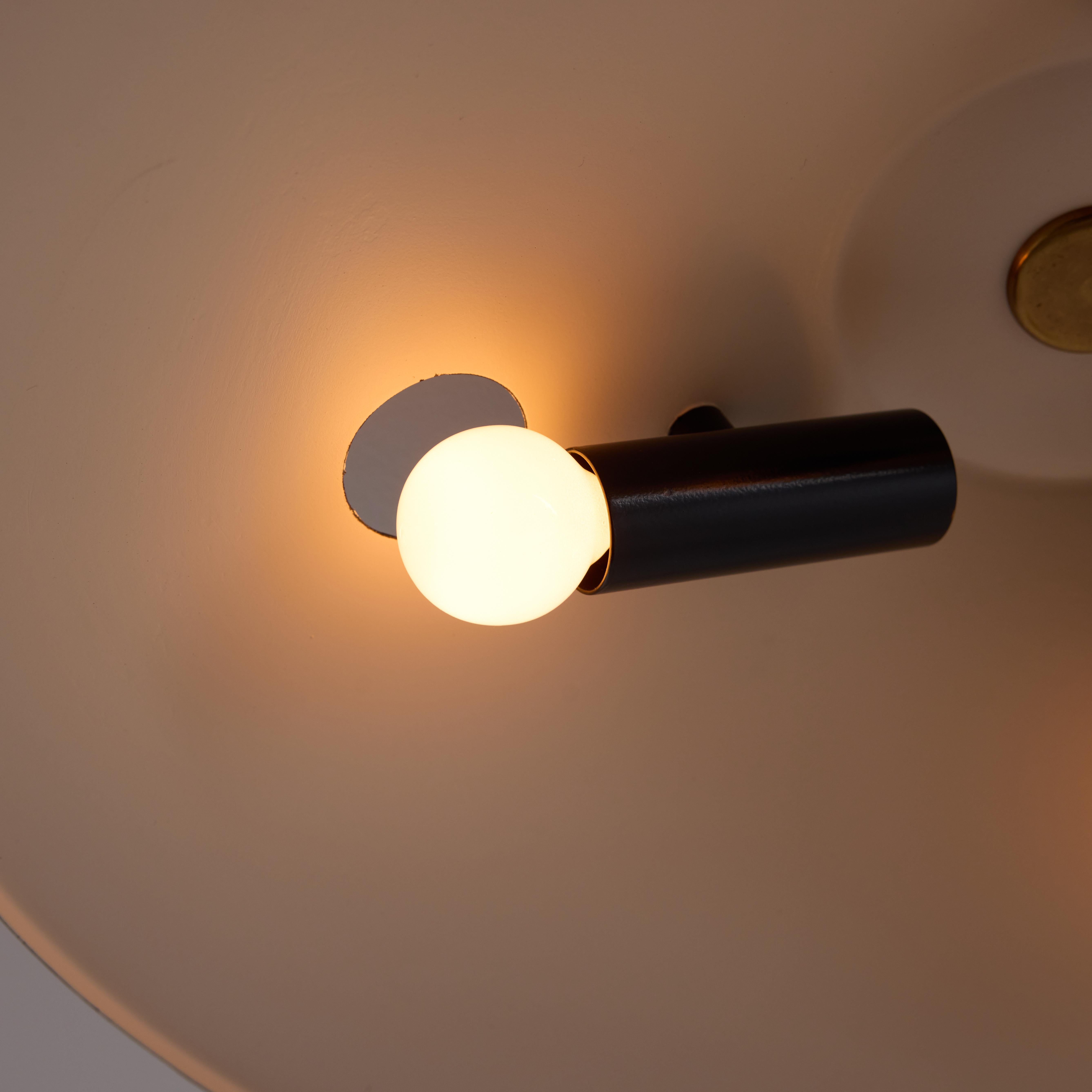 Italian Rare Flush Mount Ceiling Light by Stilnovo For Sale