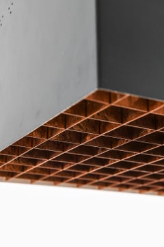 Rare Flush Mount Ceiling Lights in Copper, Lacquer and Metal, 1960s