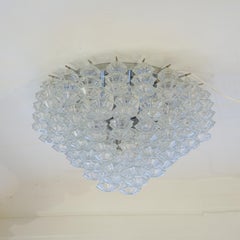 Rare Flush Mount, J.T Kalmar, Austria, 1970s