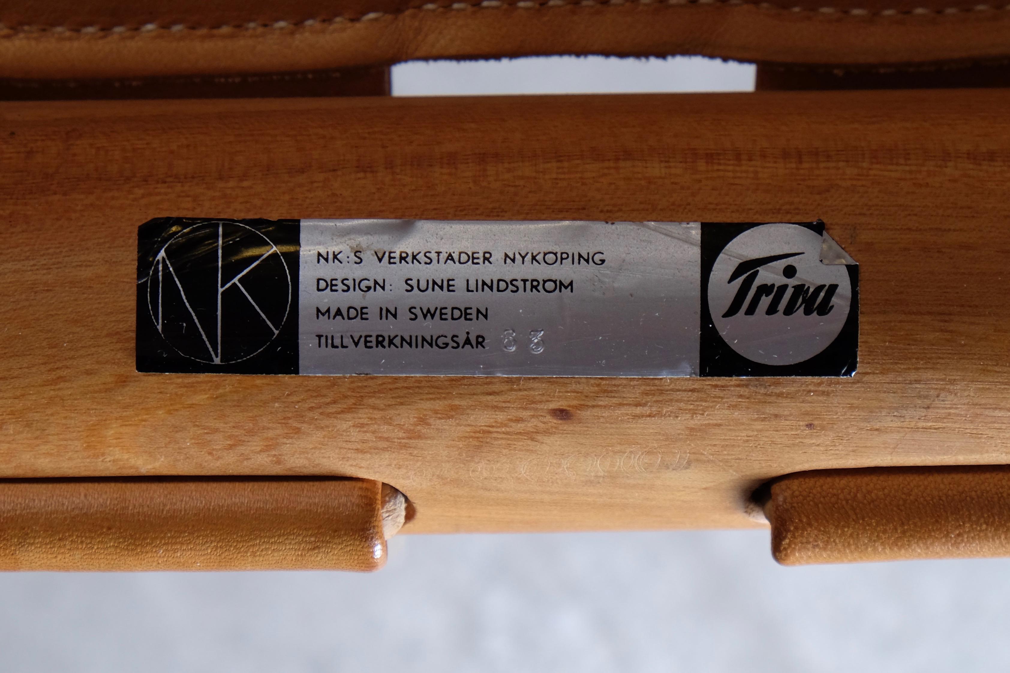 Scandinavian Modern Rare Folding Chair by Sune Lindström for NK, Sweden, 1963