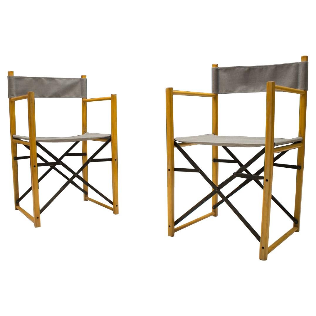 Vintage Metal Folding Chair at 1stdibs