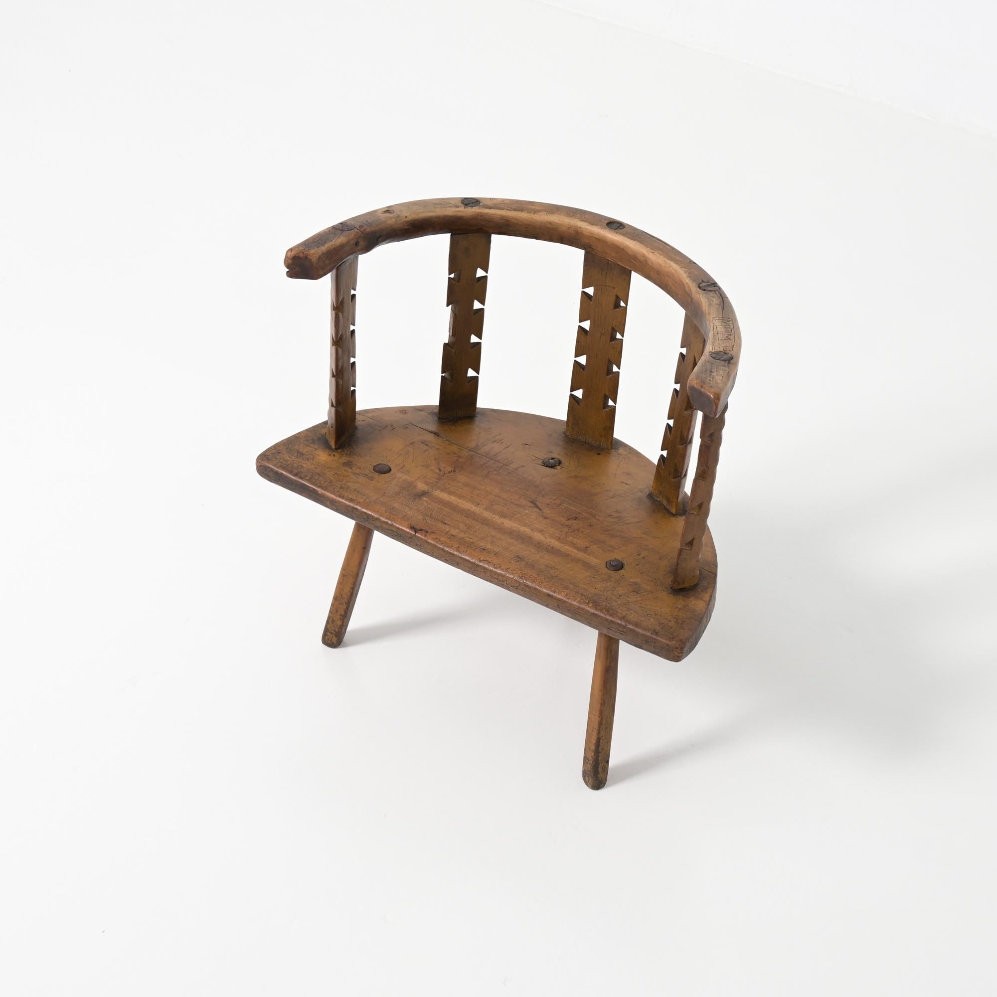 Rara silla de arte popular siglo XIX en venta