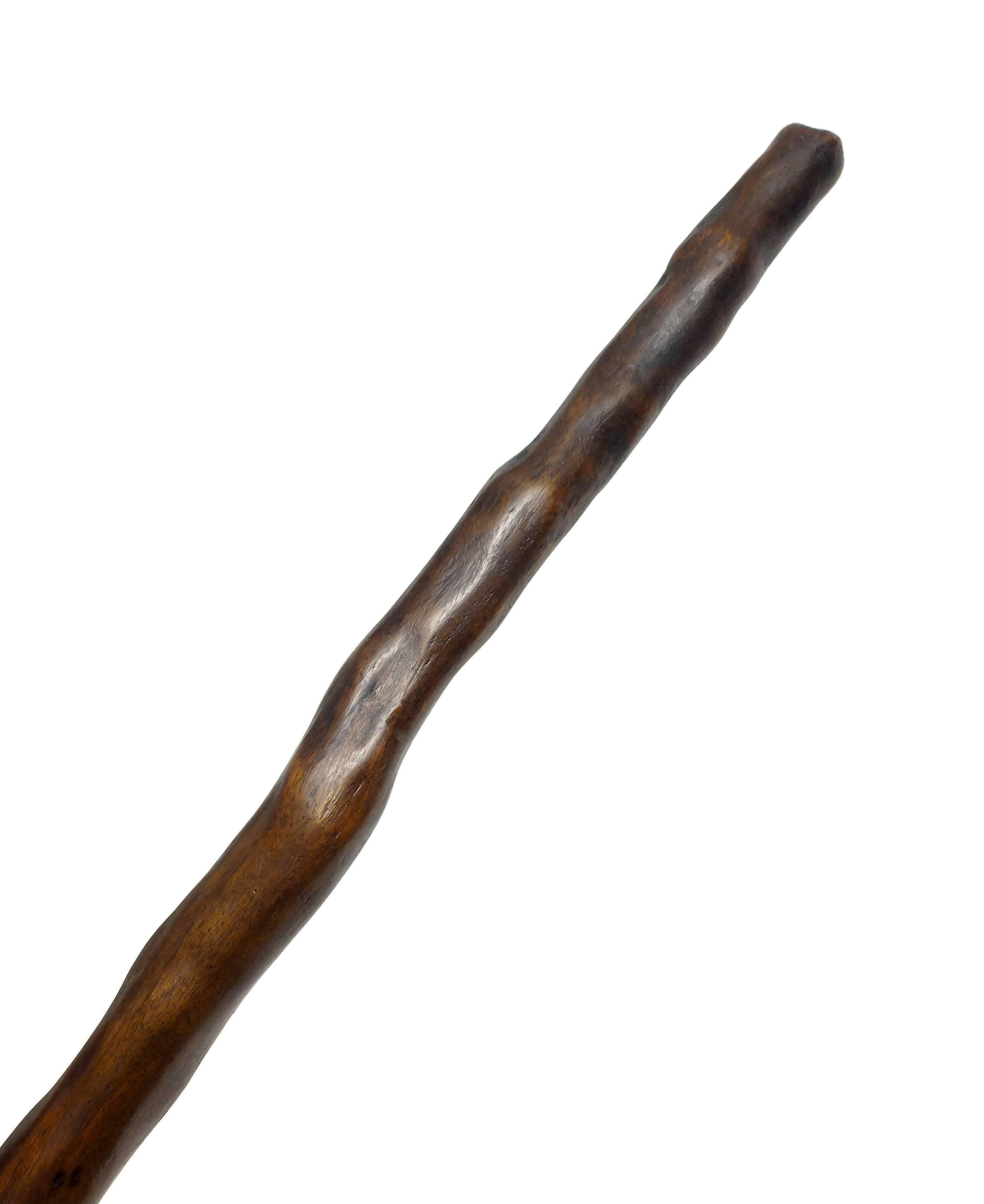 Rare Folk Art Walking Cane Related to a Marriage, England, 1868 3