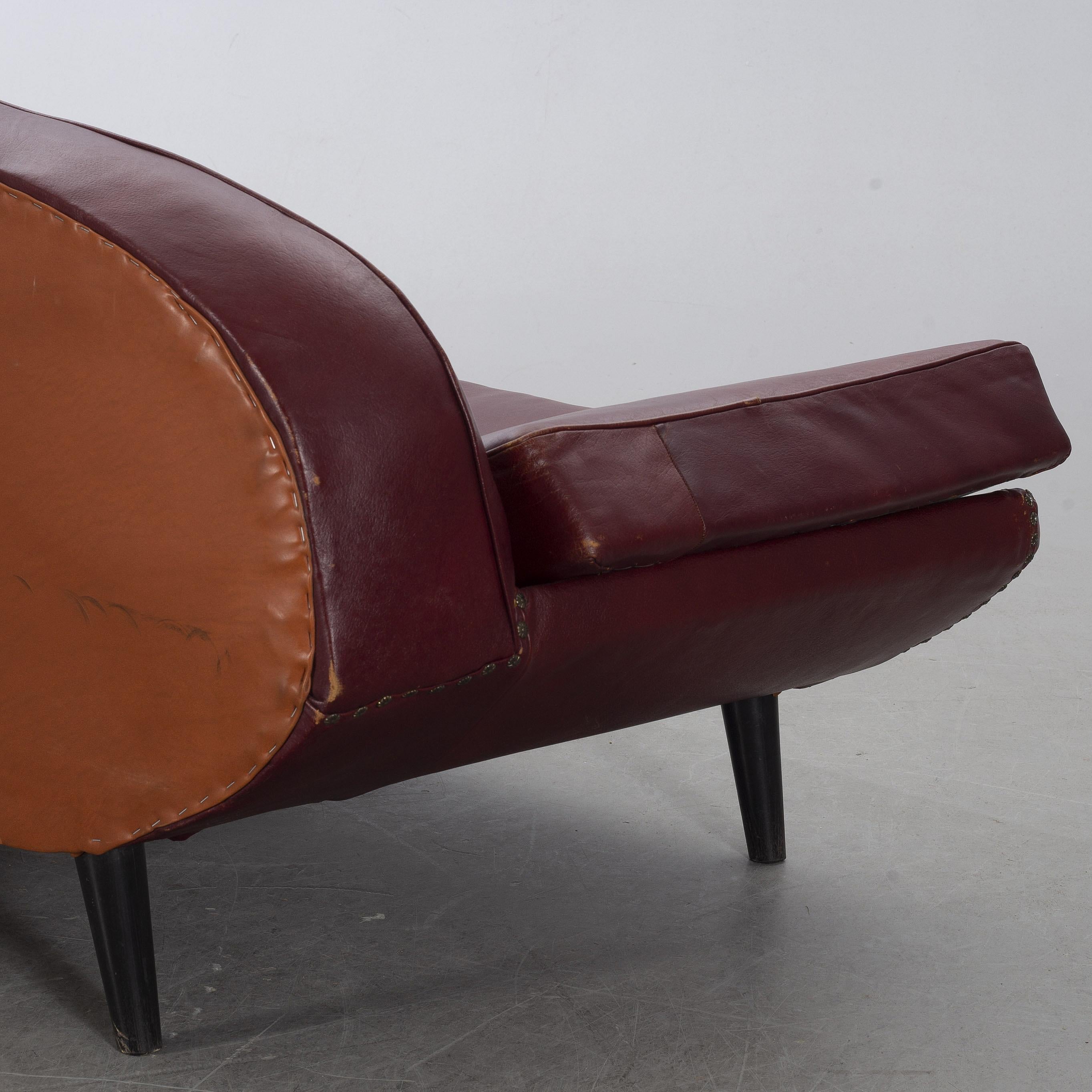 Swedish Rare Folke Jansson Sofa or Daybed, Sweden, 1950s, Suitable for Recovering