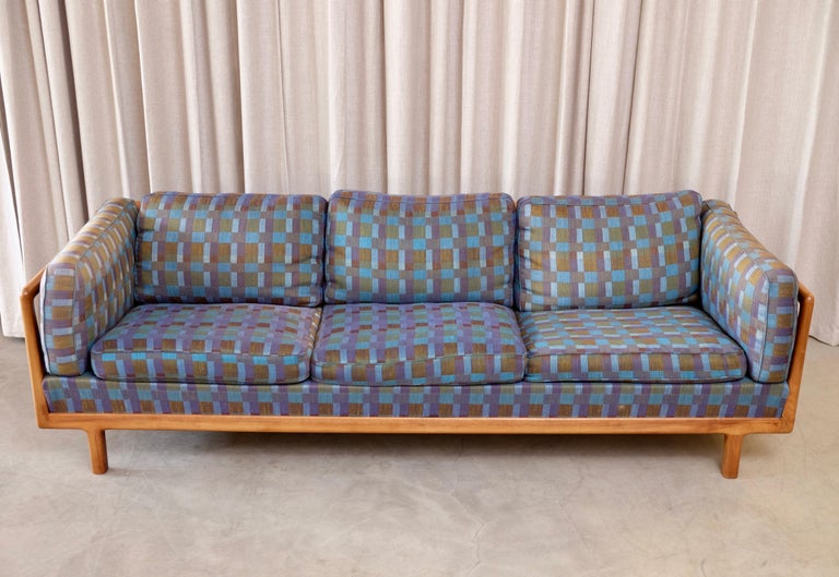 Rare Folke Ohlsson Walnut Sofa by DUX, Sweden, 1960s For Sale 5