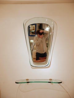 Rare Fontana Arte wall mounted console table