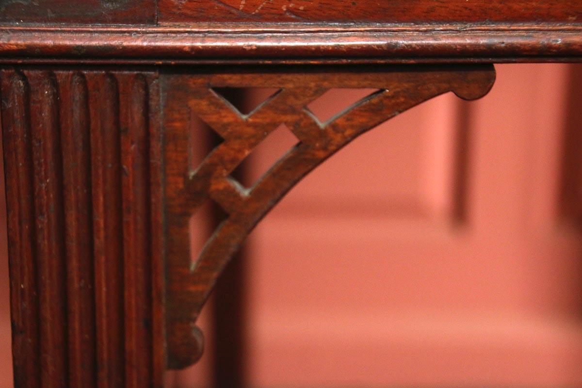 Rare Form Rhode Island Chippendale Mahogany Desk For Sale 15