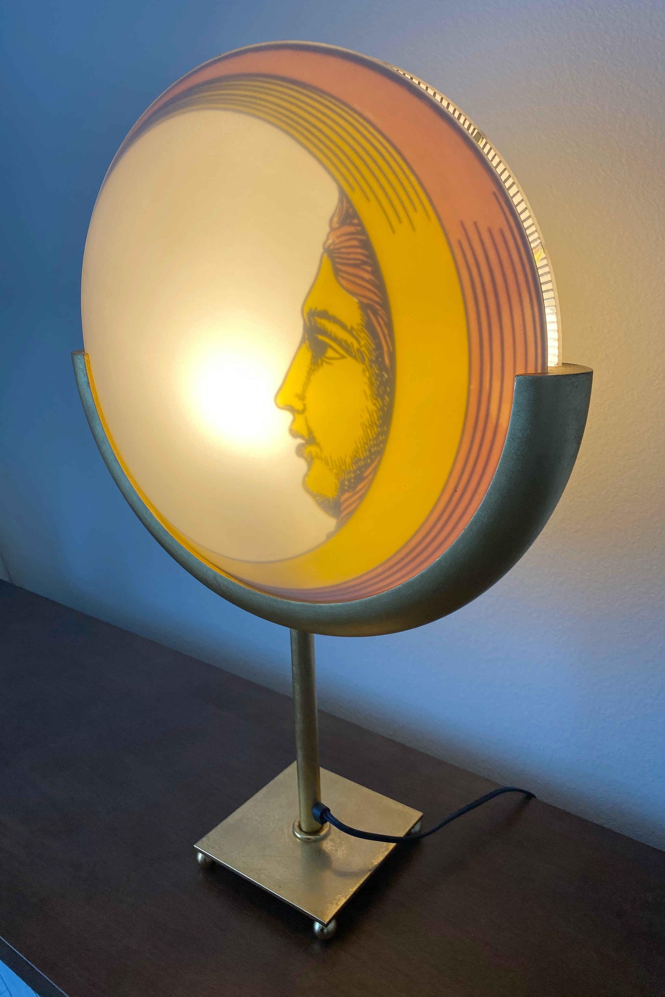 Rare Fornasetti Sun and Moon Table Lamp 2