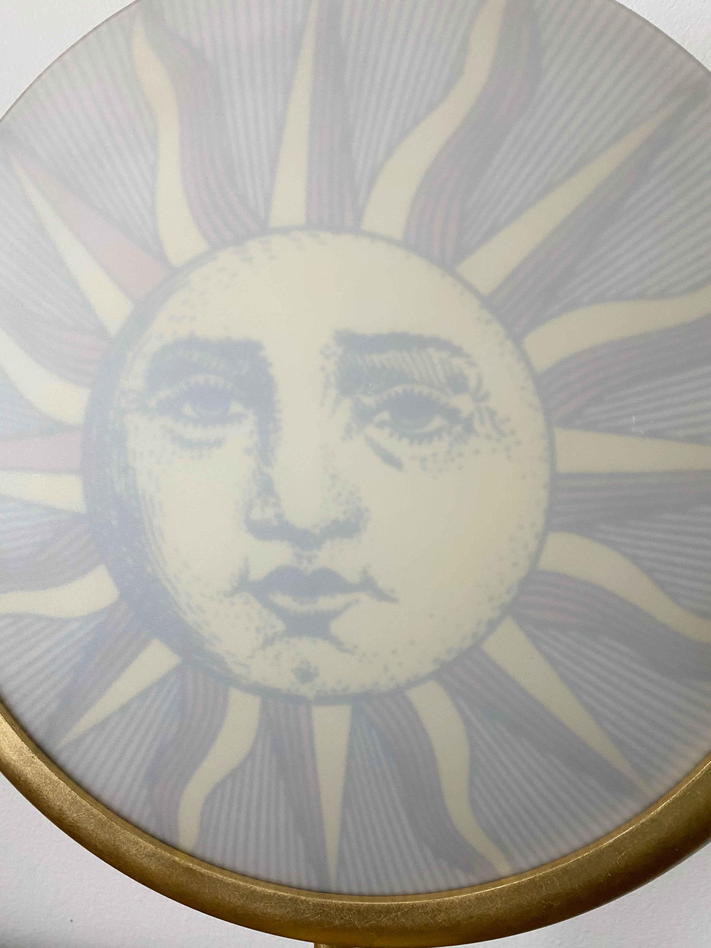 Rare Fornasetti Sun and Moon Table Lamp 7