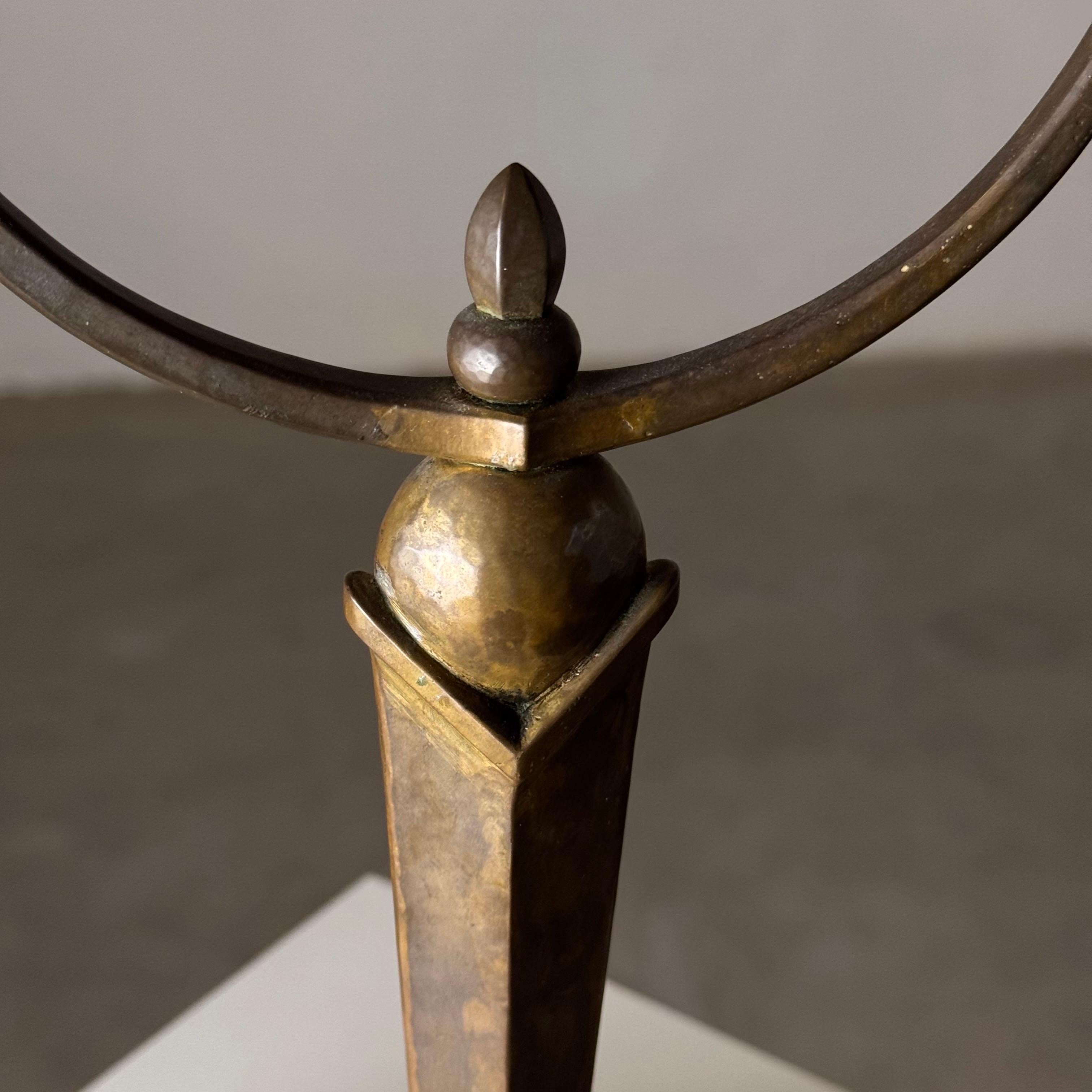 Raro candelabro secesionista de cuatro velas de R.S., Viena, 1900 en Bueno estado para la venta en Bagnolo Mella, Brescia