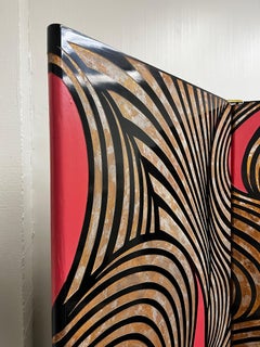 1970s Coromandel Screen by Karl Springer, Hand-Carved, Vintage Decor