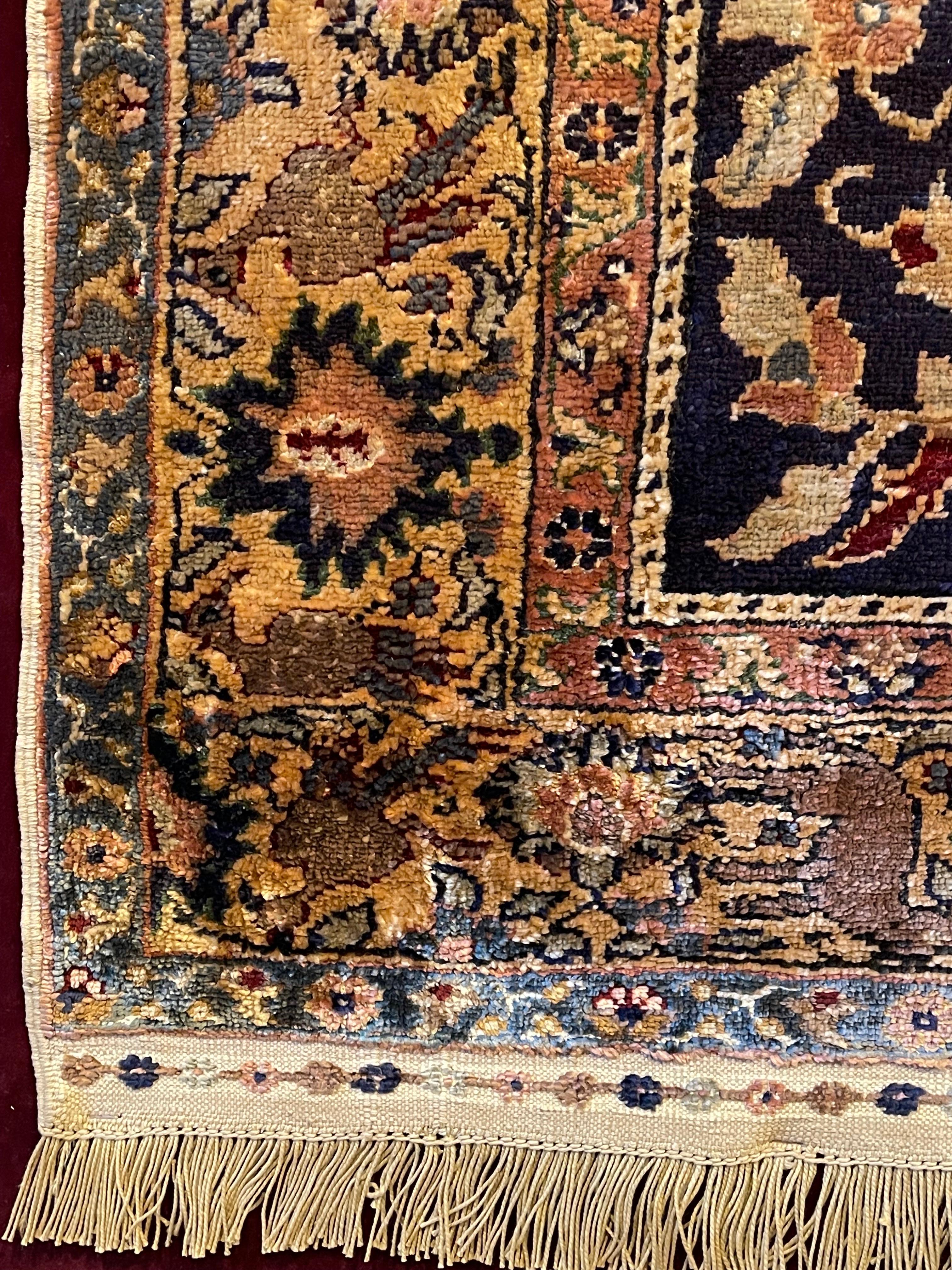 framed turkish rug