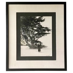 Rare Framed Photograph of Zhang DaQian by Chin San Long