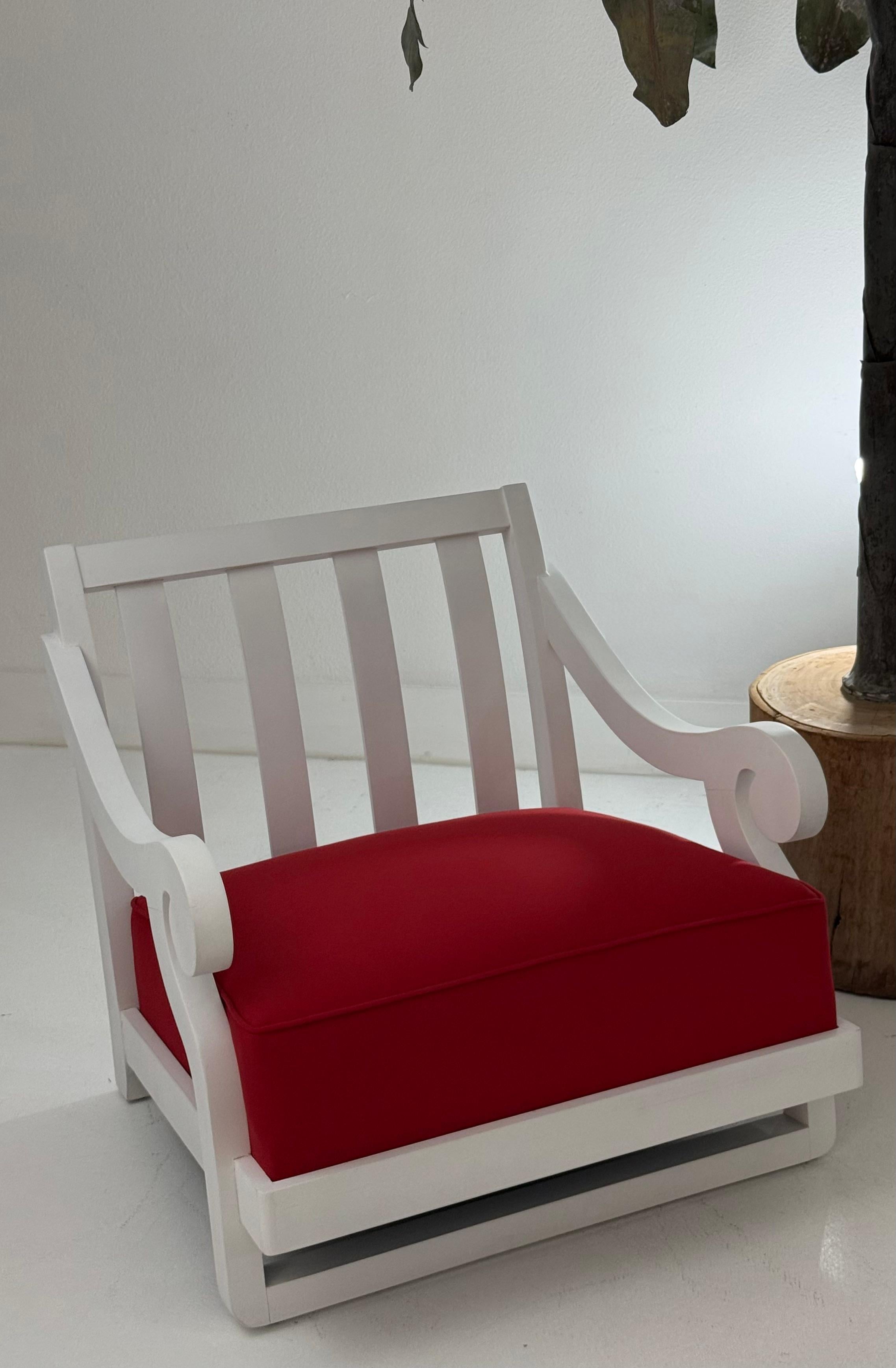 Rare Frances Elkins Lounge Chairs, Coleman Estate, Pebble Beach, 1946 For Sale 3