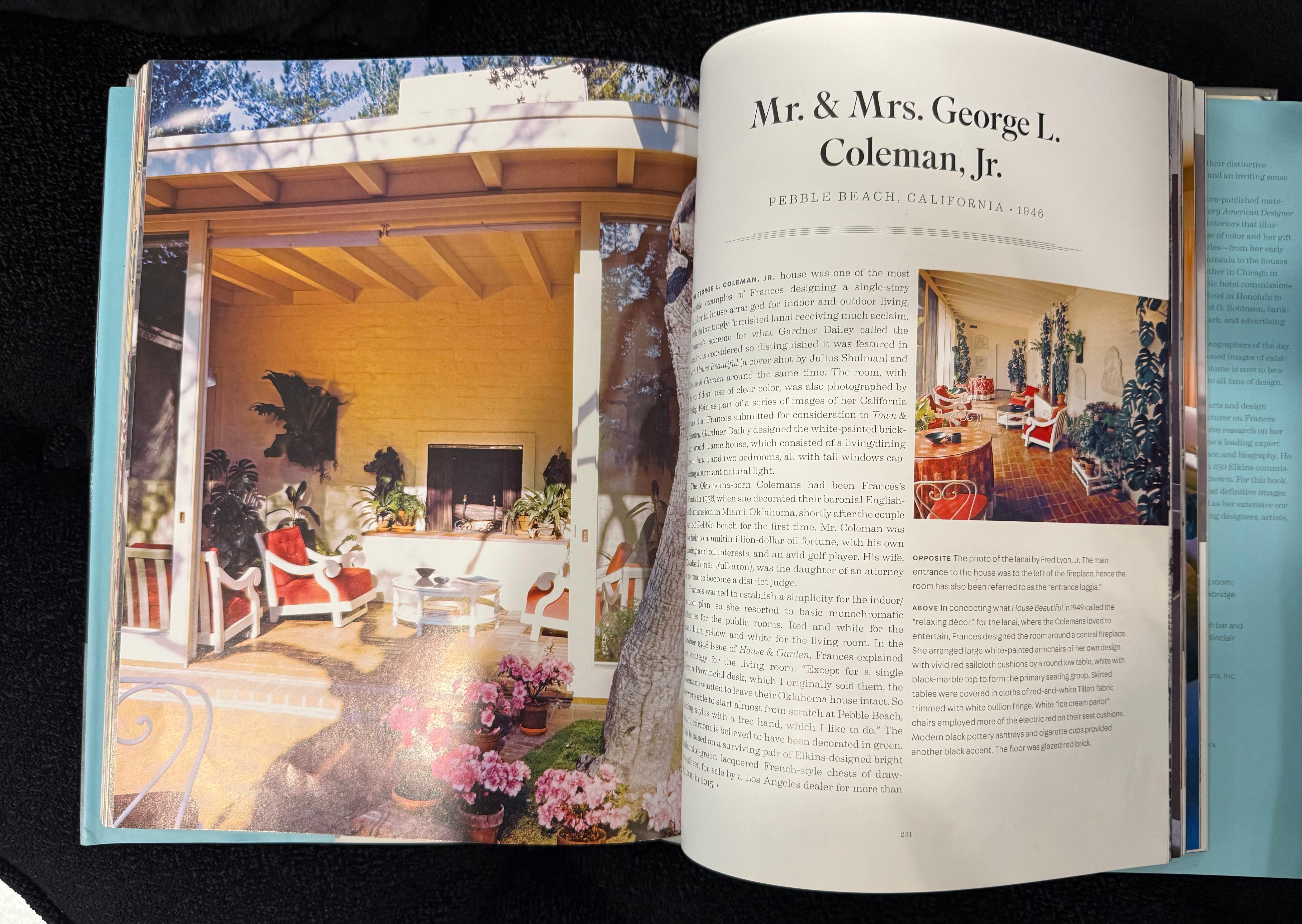 Rare Frances Elkins Lounge Chairs, Coleman Estate, Pebble Beach, 1946 For Sale 5