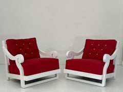 Seltene Frances Elkins Lounge Chairs, Coleman Estate, Pebble Beach, 1946