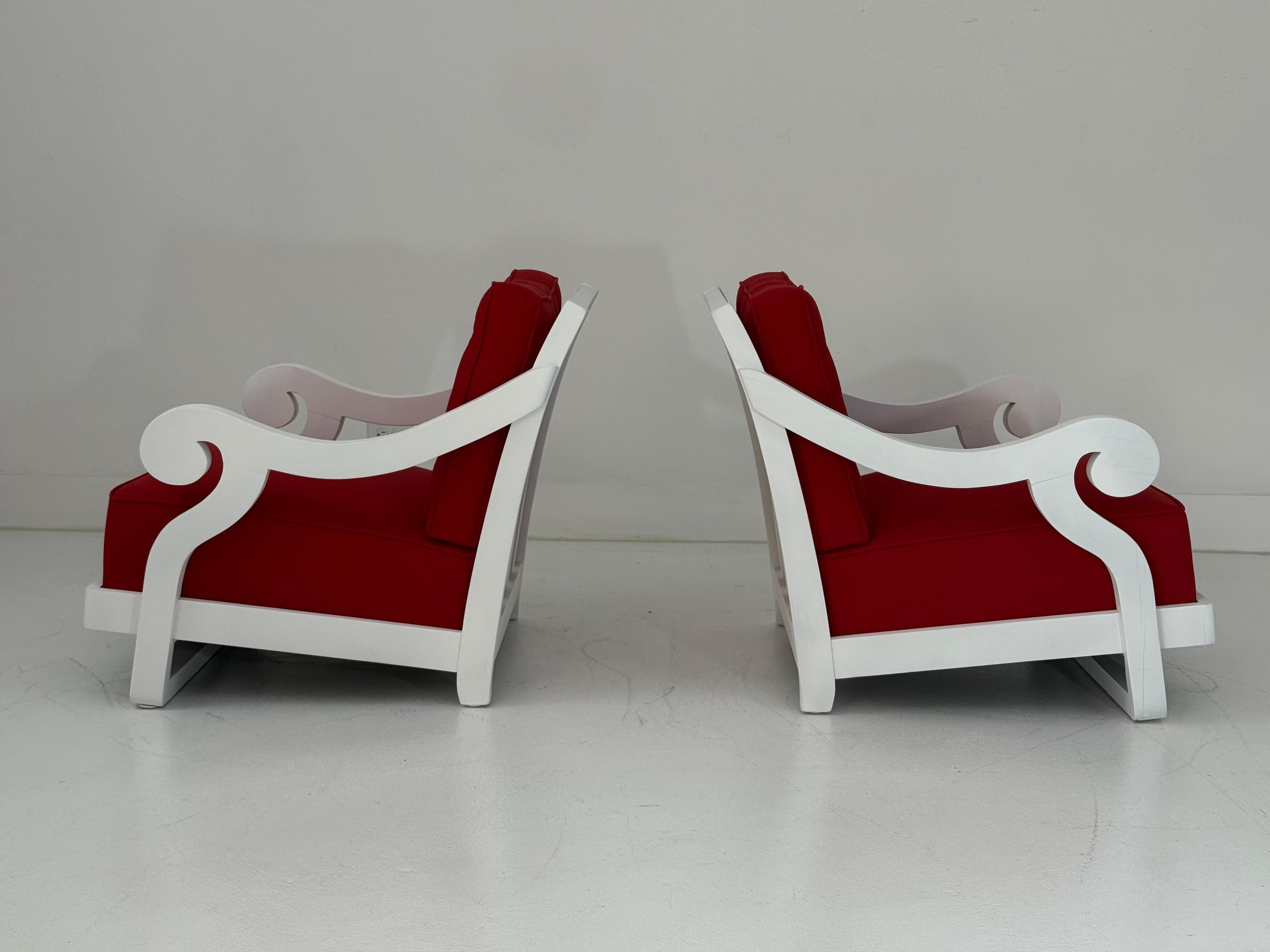Rare Frances Elkins Lounge Chairs, Coleman Estate, Pebble Beach, 1946 In Good Condition For Sale In Palm Desert, CA