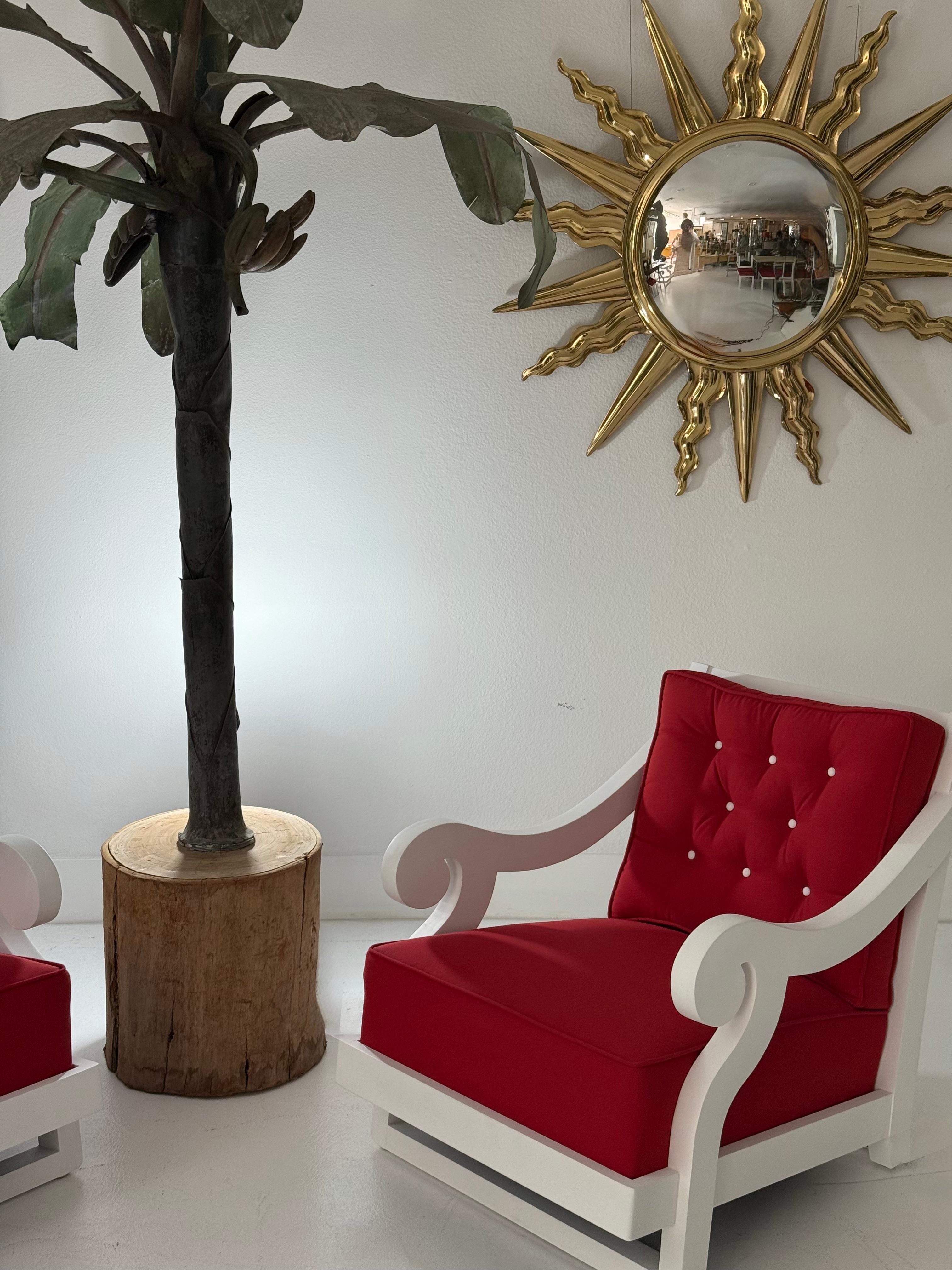Rare Frances Elkins Lounge Chairs, Coleman Estate, Pebble Beach, 1946 For Sale 1