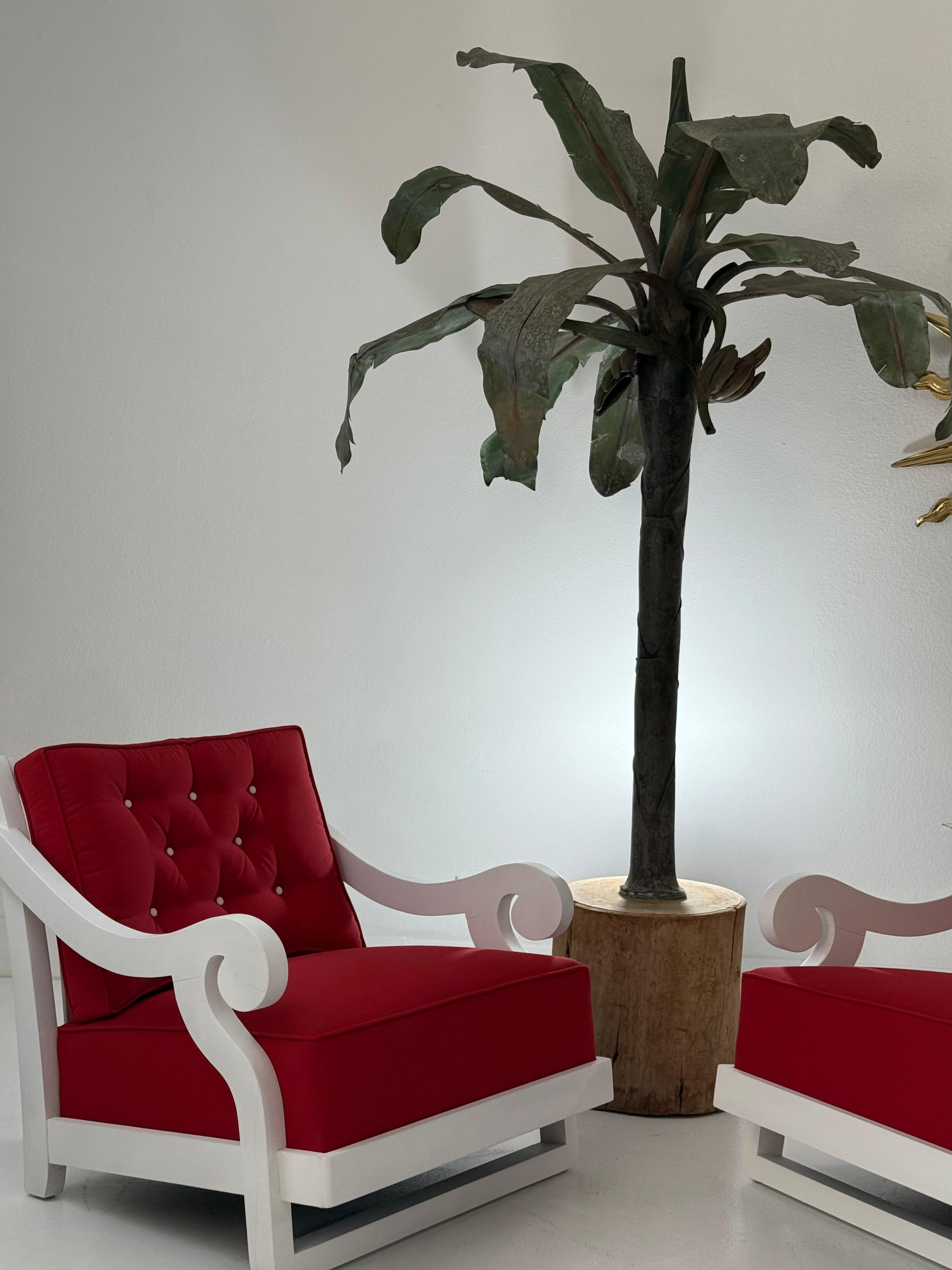 Rare Frances Elkins Lounge Chairs, Coleman Estate, Pebble Beach, 1946 For Sale 1