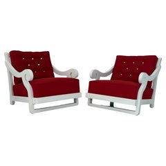 Rare Frances Elkins Lounge Chairs, Coleman Estate, Pebble Beach, 1946