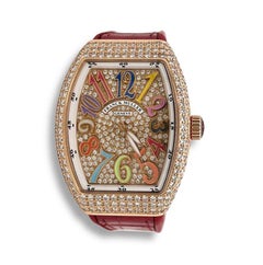 Rare Franck Muller Vanguard Color Dreams All-Diamond Watch