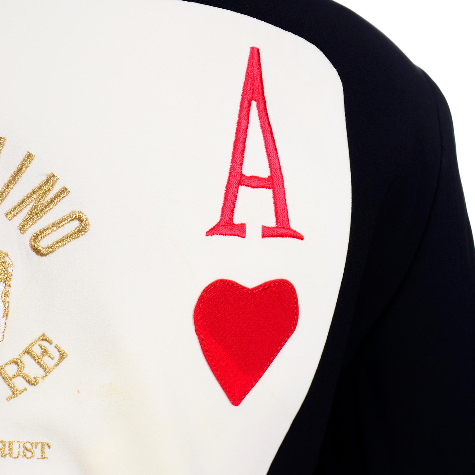 Rare Franco Moschino Couture Juvant Ace of Hearts Blazer Jacket 5