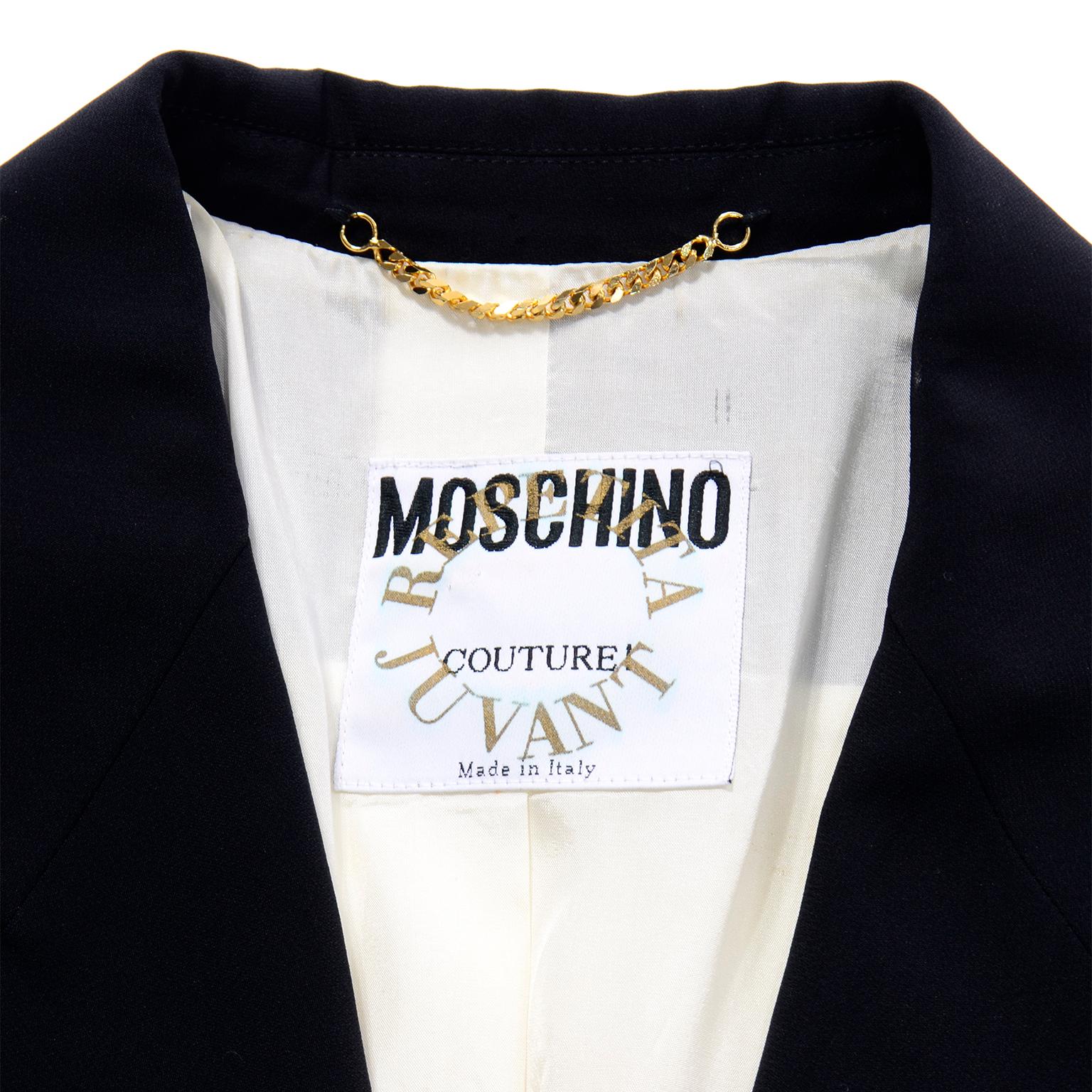 Rare Franco Moschino Couture Juvant Ace of Hearts Blazer Jacket 8