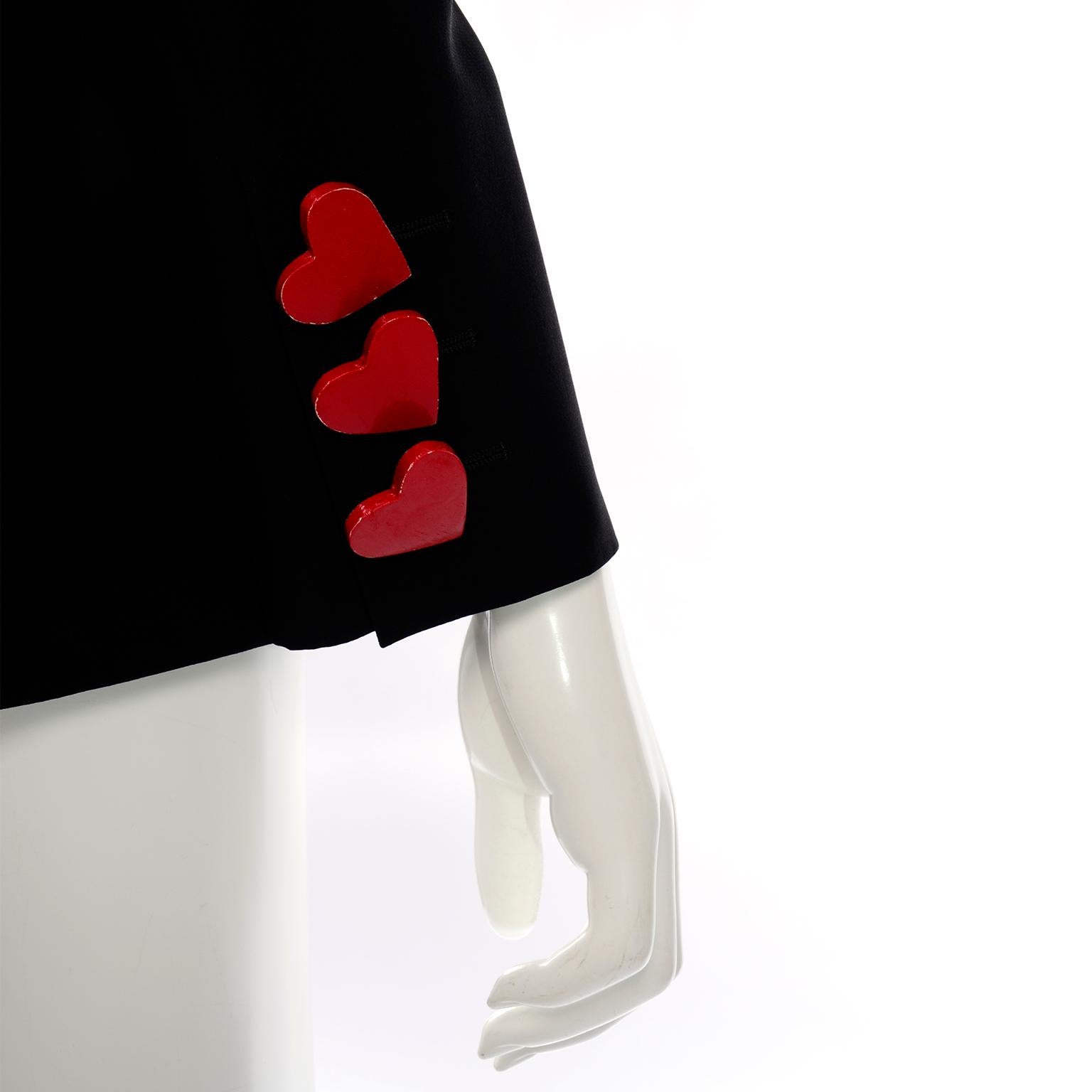 Women's Rare Franco Moschino Couture Juvant Ace of Hearts Blazer Jacket