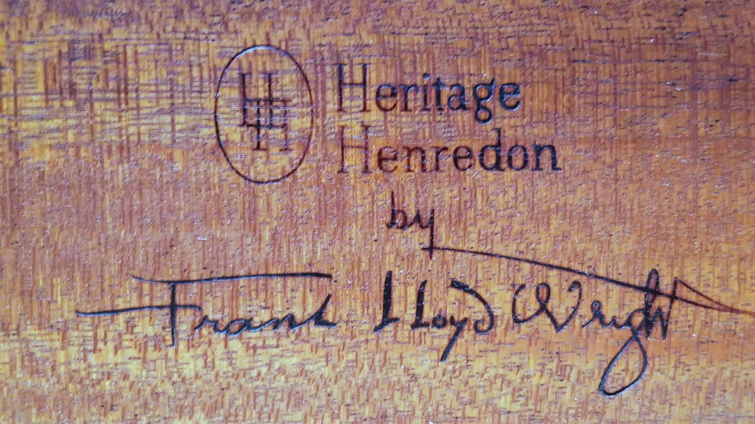 Rare Frank Lloyd Wright Pair of Mahogany End Tables/ Nightstands, Henredon, 1955 2
