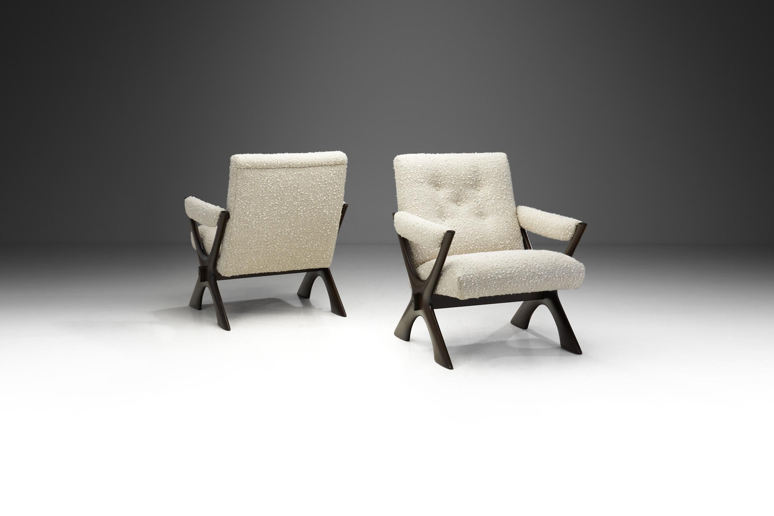 Suédois Rare paire de fauteuils 